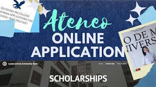 Complete Ateneo Online Application for Admission and Scholarship 20222023  Edukasyonph  ADMU [upl. by Rudyard]