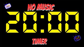 20 MUNUTE TIMER NO MUSIC [upl. by Amaryl]