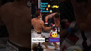 Powar punch dos santos vs werdum highlights ufc shorts😱🔥 [upl. by Amsirhc]