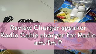 Review Charger speaker Radio Cable charger for Radio amfm Power Cord radiomotor speakerled light [upl. by Hedve]