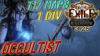 OCCULTIST  1 DIV Build Cost  T17 capable  Path of Exile 325 [upl. by Kir]