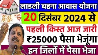 Ladli Behna Awas Yojana Mp 2024  ladli behna awas yojana update  Pm awas Yojana new update [upl. by Dewar]