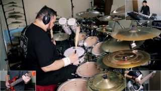 PAULINHO DRUMS  The Enemy Inside  Dream Theater  SPLITSCREEN COVERS  VRA [upl. by Abita]