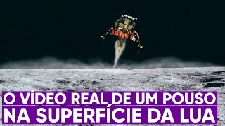 A primeira filmagem real de um pouso na Lua [upl. by Nytnerb]