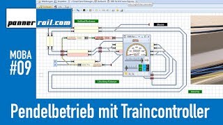 09 Meine H0ModelleisenbahnAnlage Pendelbetrieb mit TrainController [upl. by Kealey488]