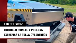 Youtuber somete a pruebas extremas la Tesla Cybertruck y queda decepcionado [upl. by Nuahsad182]