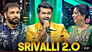 SRIVALLI 30 X DIL SE RE  OUTSTANDING PERFORMANCE INDIAN IDOL  FT ANIRUDH [upl. by Wessling]