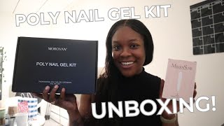 This is how I get the Best DIY Nail Set at Home  Morovan Polygel Unboxing [upl. by Ayerim]