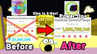 Level 18 Billion Rainbow Dominus Huge Stronger Than Before  Pet Simulator [upl. by Ahsila4]