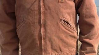 J97 Carhartt Sandstone Detroit Jacket  Getzscom [upl. by Halfdan]