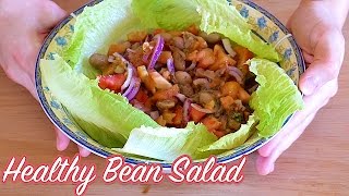 Insalata Di Fagioli Veloce 5 INGREDIENTI Video 4K  Healthy VEGAN Bean Salad Easy Recipe [upl. by Sorips]