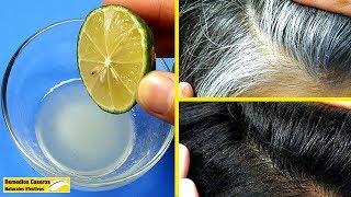 Esta Mezcla Sólo Contiene 2 Ingredientes  Aplicar Al Cabello Para Eliminar Las Canas Naturalmente [upl. by Nosbig]