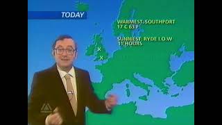 BBC Weather  Wednesday 17th September 1986 [upl. by Amalle]