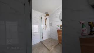 Frameless Shower Screen  Installation Video  Bathroom Renovation  Melbourne Victoria [upl. by Dirtsa]