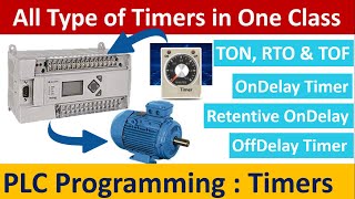 On Delay Timer TON Retentive On Delay Timer RTO amp Off Delay Timer TOF in Micrologix PLCHindi [upl. by Shushan81]