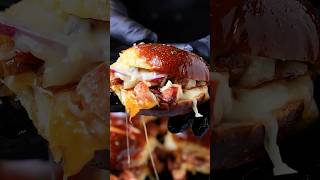 BBQ chicken sandwiches on pretzel buns [upl. by Ahsinnor]