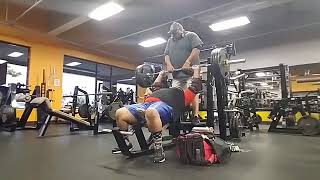 405 X 6 on Incline Bench Press in Ocean city maryland [upl. by Netsirhc]