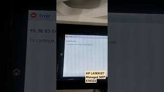 HP LASERJET Managed MFP E78323  493803 error likeandsubscribe ✅✅✅Update firmware Issue FiX [upl. by Hereld189]