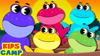 Five Little Speckled Frogs  Nursery Rhymes amp Kids Songs by kidscamp [upl. by Tengler]