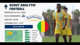 MAHAMADOU CAMARA  PART 1  2024  2025   CENTER BACK  RCAZ MOROCCO [upl. by Hintze539]