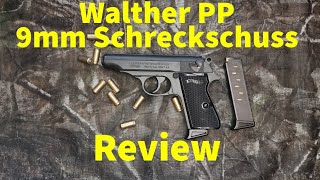 Walther PP Schreckschuss Pistole Review  Test mit Schusstest ausführlich [upl. by Tnecniv]