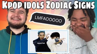 kpop idols acting like their zodiac signs REACTION [upl. by Ahsyt]