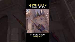 STILETTO KNIFE  Marble Fade 2024  Factory New FN  Skin Showcase  Animation CS2 [upl. by Sue]