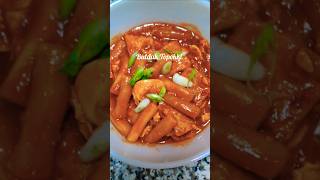 Trying the Buldak Topokki Korean spicy rice cake shorts buldak topokki fyp foryou trending [upl. by Eelamme]