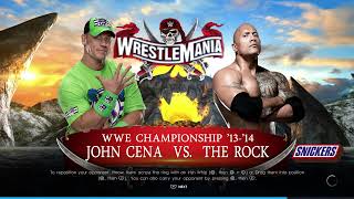 WWE 2K22 PS5  The Rock vs John Cena Gameplay  WrestleMania Championship Match 4K 60fps [upl. by Wilfreda]