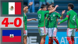 Mexico vs Haiti Highlights  CONCACAF U20 Championship 2024  7212023 [upl. by Ineslta]