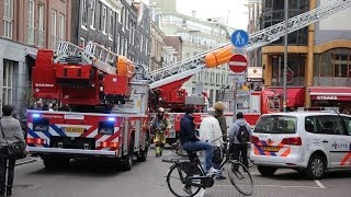 Brandweer Amsterdam  OMS  melding en Woningbrand in het centrum [upl. by Gert943]