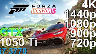 Forza Horizon 5 GTX 1050 ti  i7 3770  720p 900p1080p 1440p 4K [upl. by Lydell]