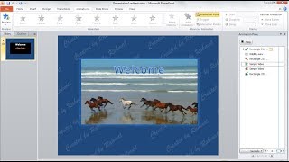 PowerPoint Training How to Add and Play Video and Animate Text on powerpoint Slidesppt [upl. by Asik]