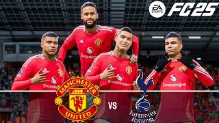 FC 25  Ronaldo Messi Mbappé amp Neymar Jr All Together  Man United Vs Tottenham  4K Match [upl. by Biamonte]