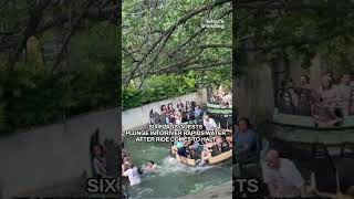 Guests Take Plunge Into Water When Roaring Rapids Ride Malfunctions at Six Flags Over Texas [upl. by Medlin]