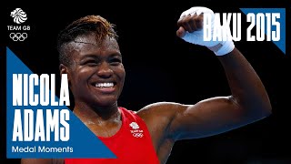 Nicola Adams Boxing Gold  Baku 2015 Medal Moments [upl. by Letsyrc]