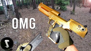 The Golden Overpowered Airsoft Desert Eagle you will NEED [upl. by Jobe20]