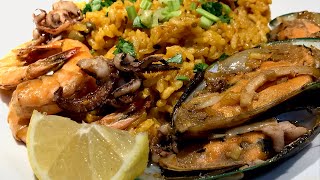 EASY SEAFOOD PAELLA RECIPE AnriV [upl. by Tana]