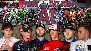 2024 Anaheim Supercross 🏆 Press Day  Cycle News [upl. by Foushee177]