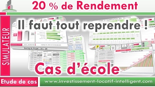 rendement locatif de 20  à 6  Pourquoi  Etude au simulateur Rendement locatif bonne info [upl. by Nylsirhc]