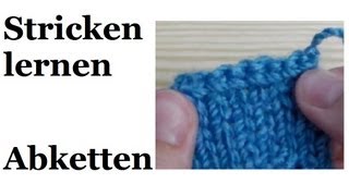 Stricken lernen  Abketten für Linkshänder [upl. by Dennie]