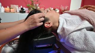 Relaxing Head Spa amp ASMR Scalp and Face Massage  Water amp Shampoo Sounds for Deep Relaxation [upl. by Harmony]