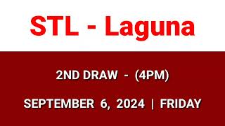 STL Laguna result today 4pm draw afternoon result 2nd draw Philippines September 6 2024 Friday [upl. by Adama]