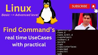 Linux FIND COMMAND tutorial with practical Use cases  How to find files and directory in Linux [upl. by Yran]