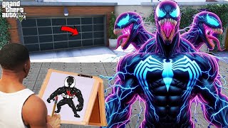 Franklin Uses Magical Painting To Make SCARY Venom In Gta V  GTA 5 new gta5mods gtav [upl. by Janene]