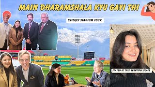 Main Dharamshala kyu gayi thi Stayed at this beautiful PlaceCricket Stadium TourAanchal and Helly [upl. by Yorztif]