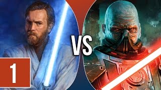 VS  ObiWan Kenobi vs Darth Malgus 13 ft Jensaarai1 [upl. by Horne]