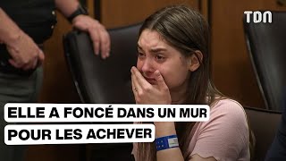 Elle a foncé dans un mur pour les achever et elle est la seule survivante [upl. by Itsym]