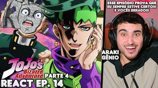 CONHECENDO KISHIBE ROHAN O MANGAKÁ React JoJos Bizarre Adventure Parte 4 EP 14 [upl. by Narine]