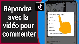 Comment répondre aux commentaires sur TikTok avec une vidéo  nouvelle mise à jour [upl. by Quintana]